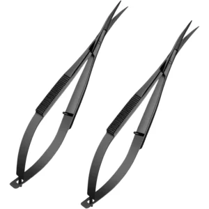 Top Selling Beauty Eyebrow 4.7 Inch Straight Embroidery Sewing Scissors Right-Handed Spring Action Stainless Steel Handle Sharp