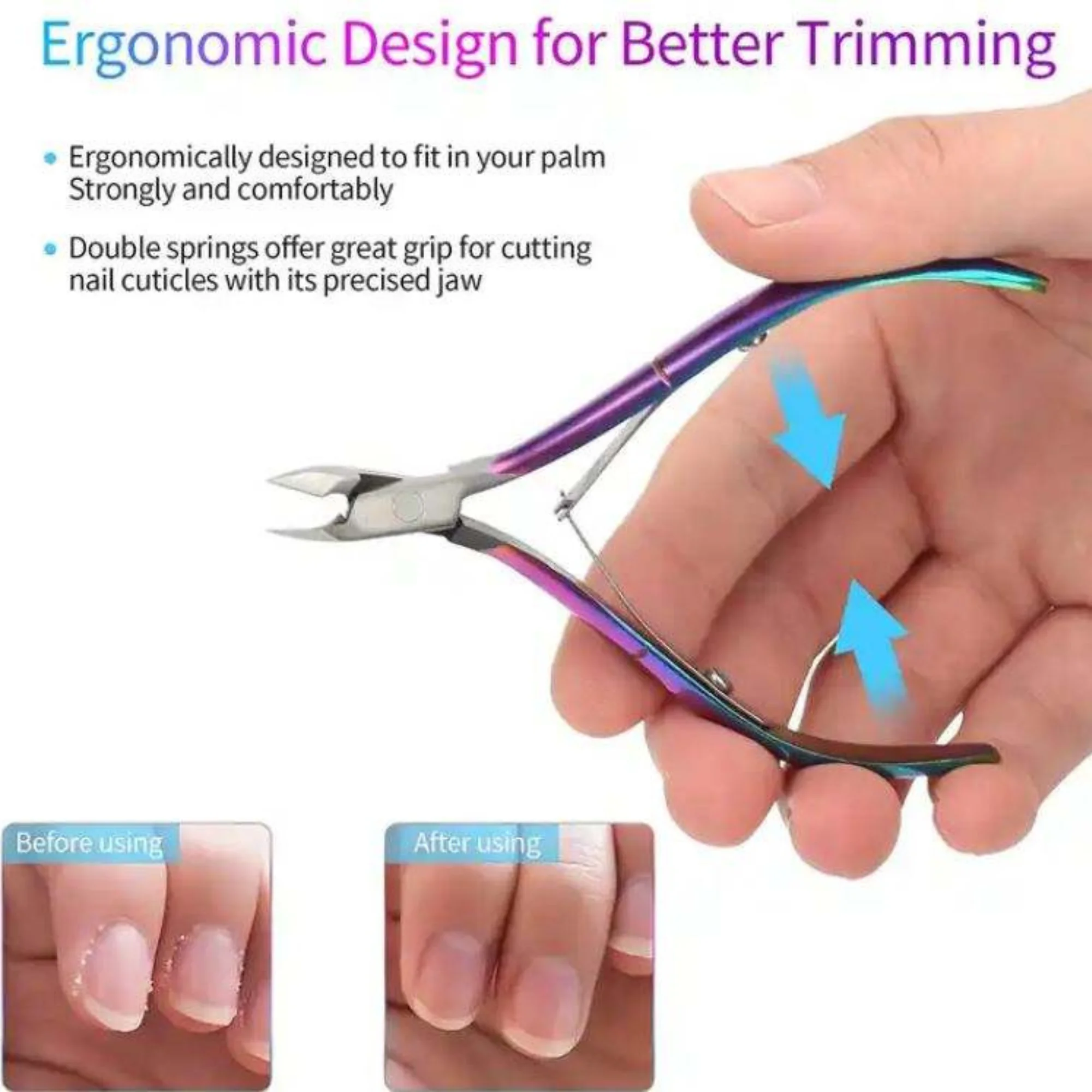 Wholesale Professional Stainless Steel Curved/ Straight Nail Nipper Finger Toe Nails Wide Jaw Opening Sharp Durable Nail Tool - Image 5