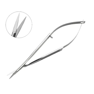 Stainless Steel High Quality Beauty Micro Spring Right-Handed Straight Sharp Thin Cuticle Scissors Nail Trimmer Eyebrow Scissors