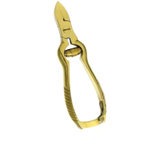 Professional Stainless Steel Gold Straight Wide Jaw Opening Nail Cutter Dead Skin Tool for Finger Toe Manicure Customized Logo