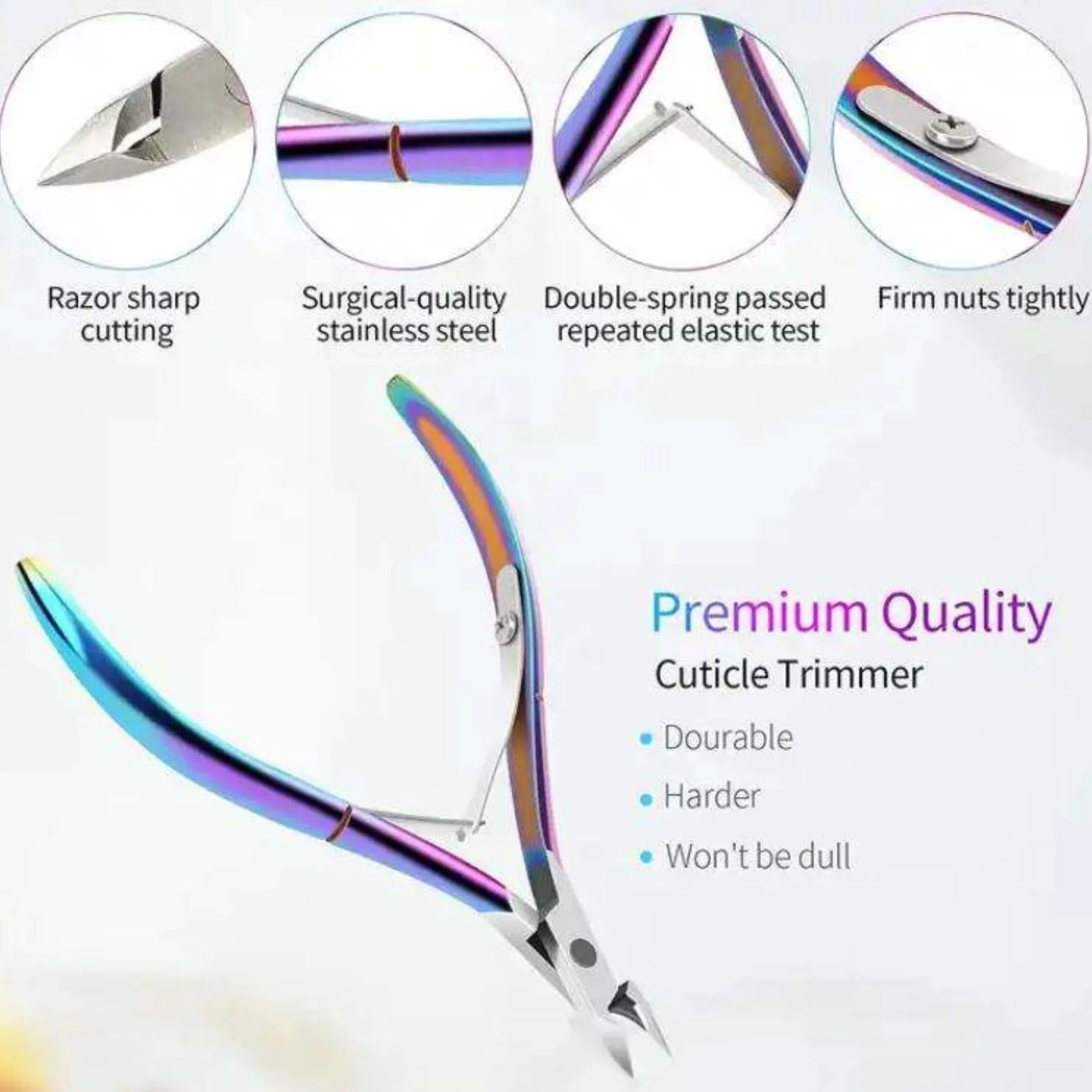 Wholesale Professional Stainless Steel Curved/ Straight Nail Nipper Finger Toe Nails Wide Jaw Opening Sharp Durable Nail Tool - Image 3