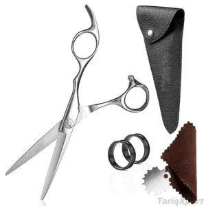 Professional Stainless Steel Barber Hair Scissors 6 Inch Sharp Right-Handed Long Handle Hair Cutting Shears for Salon