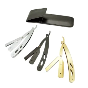 Wholesale New Customized Colors Professional Quality Stainless Steel Shaving Razor Wood Single Blade Comfortable Handle Custom