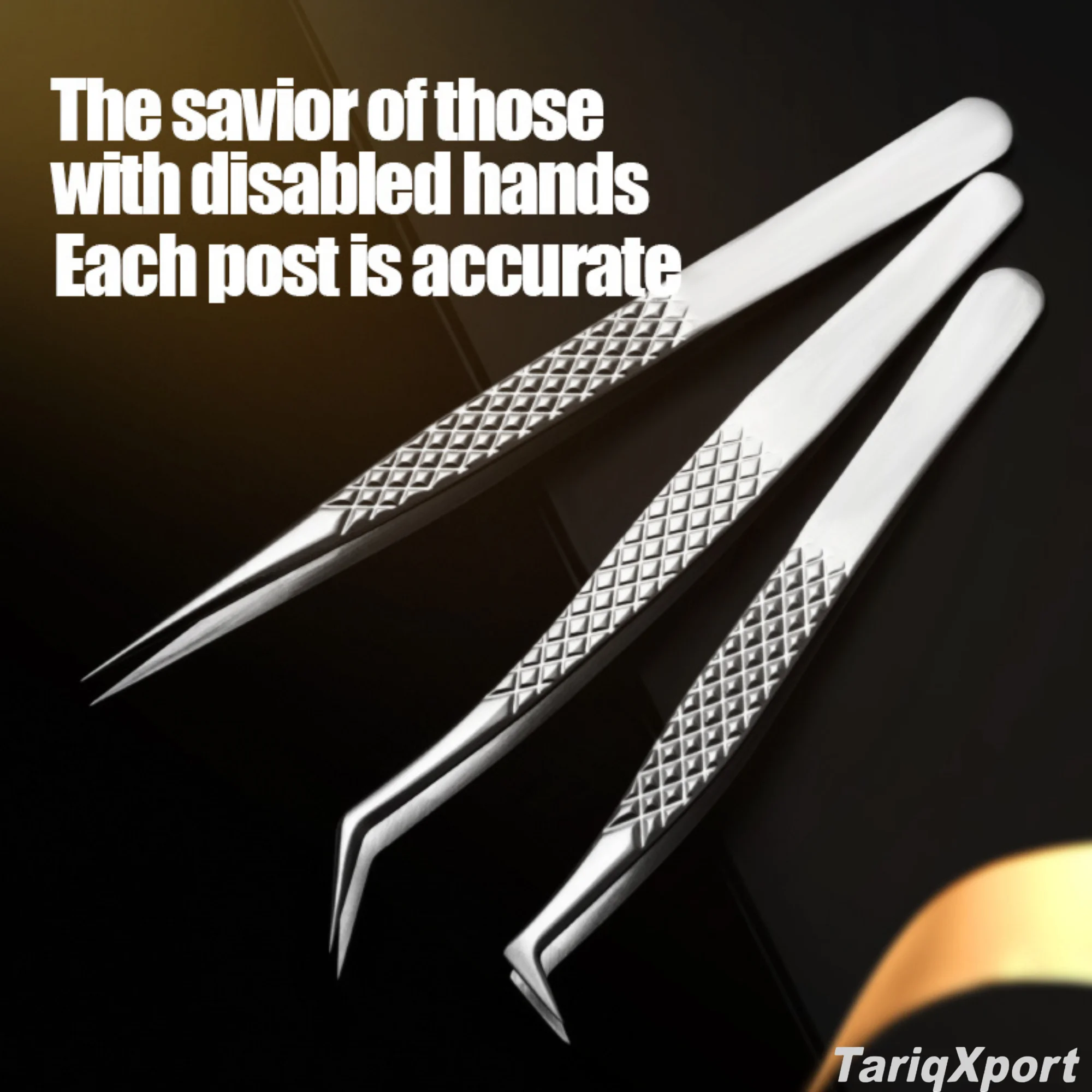 High-precision Stainless Steel Eyelash Extension Tweezers Specially Designed for Eyelash Beauticians to Separate the Hair - Image 4