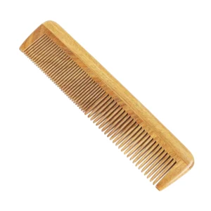 New Design Eco-Friendly Durable Bamboo Plastic Wide Teeth Classic Fashion Hair Comb Barber Salon Custom Logo