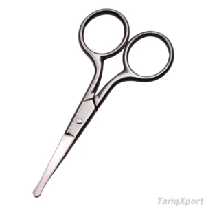 Professional Stainless Steel Straight Blade Sharp Eyebrow Trimming Scissors Non-Foldable Right-Handed Beauty Scissors Care Tool