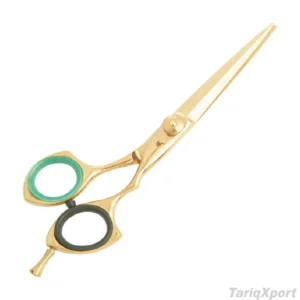 High Quality Professional Foldable Lightweight Barber Scissors Three-Color Paper Coated High Carbon Steel Custom Logo Cutting