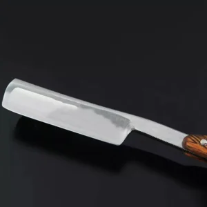 High Quality Professional Barber Shaving Razor Stainless Steel Blades Wood Handle Foldable Design for Body Face Non-Disposable