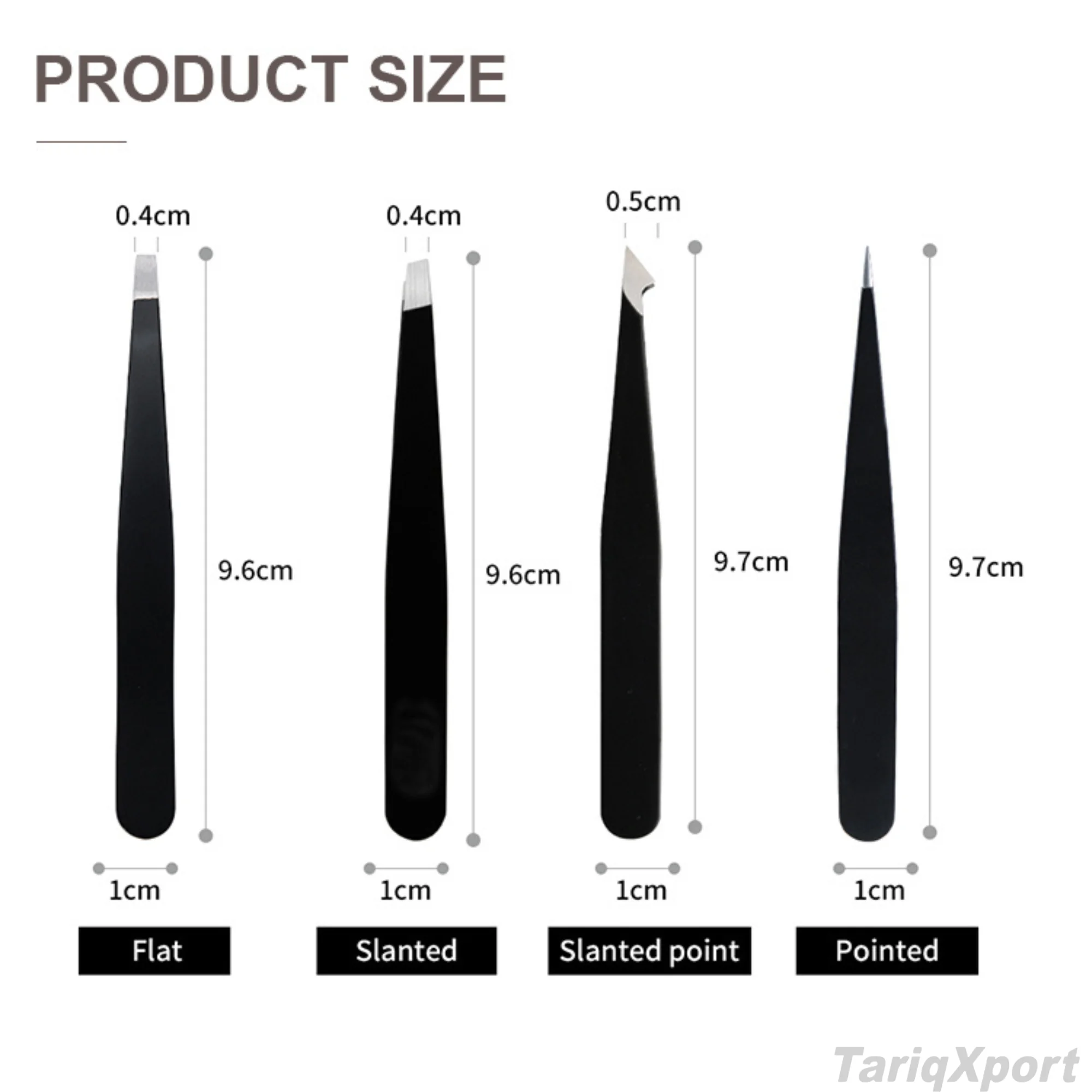 Professional Stainless Steel Eyebrows Tweezers Set Great Precision Facial Hair Splinter Ingrown Hair Removal Beauty Tool - Image 4