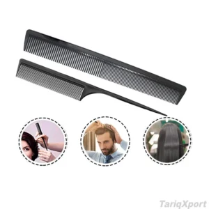 Wholesale Salon Barber Styling Combs Set Custom Logo Black Eco-Friendly Classic Durable Fashion Large Plastic