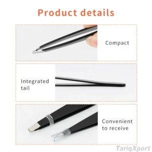 Custom 3pcs 4pcs 5pcs Stainless Steel Pointed Curved Tip Eyelash Trimmer Eyebrow Tweezers Set with Scissors Beauty Care Tools