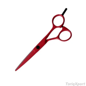 6 Inch White Red Colorblock Professional Stainless Steel Right-Handed Foldable Lightweight Hair Cutting Barber Hair Dressing