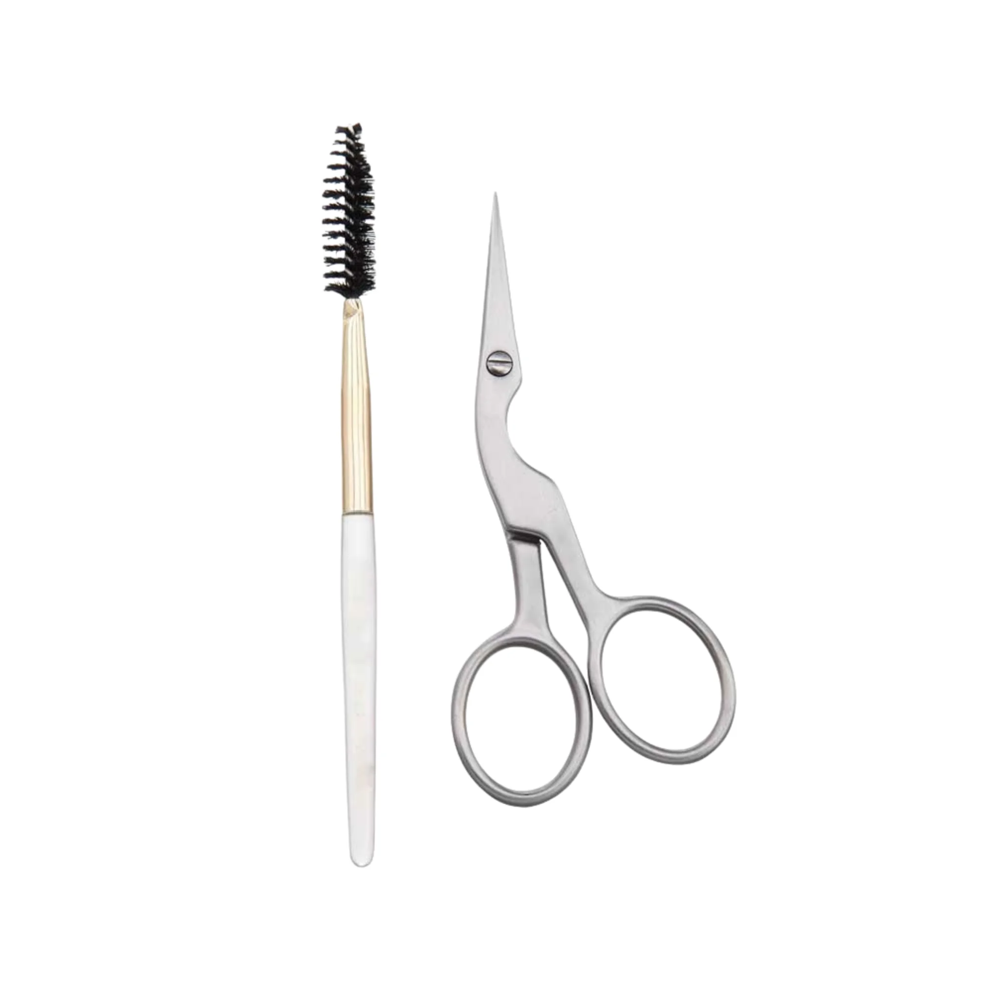 TariqXport Stainless Steel Eyebrow Scissors Pointed Tip-Anti-static Comfortable Handle Reusable Eco-Friendly Scissors