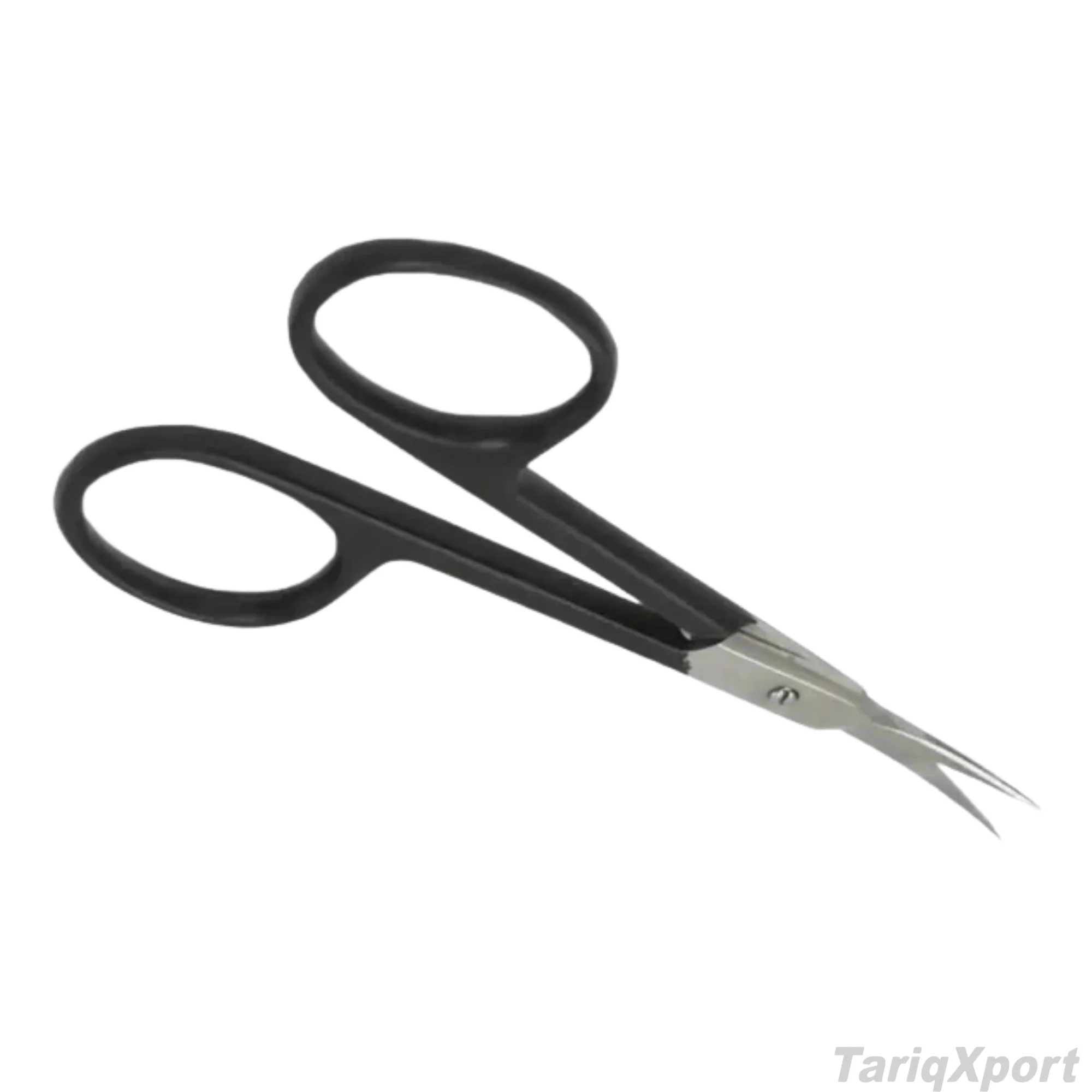 Black Handle Stainless Steel Cuticle Scissors Sharp Blade Beauty Tools For Manicure Adults Round Hole Design Durable - Image 3