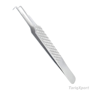 Professional Eyelash Fine Tip Shaped Tweezers Stainless Steel Printed Handle Eyelash Tweezers For Beauty with Costum Logo