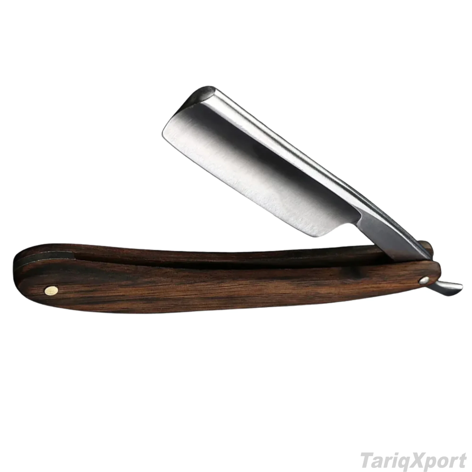 High Quality Disposable Straight Edge Single Blade Barber Razor with Stainless Steel Blade and Wooden Handle for Face & Body Use - Image 2