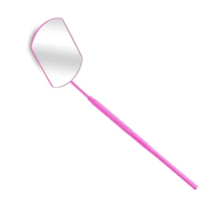 Hot Selling Patented Rotatable Folded Testing Mirror Eyelash Extension Tools White Pink Wholesale Magnifying Personalized
