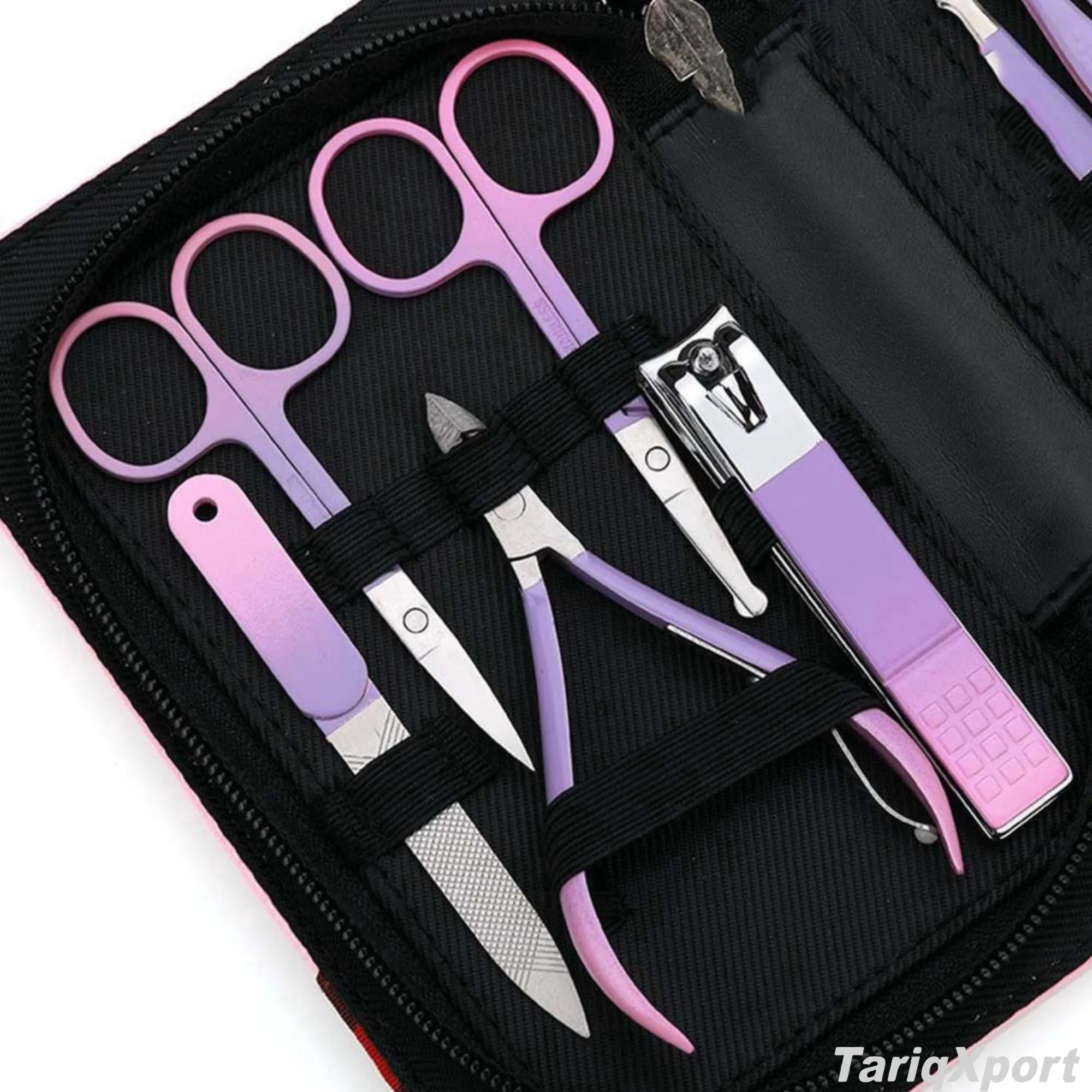 Professional Manicure Kit With Stainless Steel Tools Portable Leather Case 18 In 1 Nail Care Set For Adults - Image 6