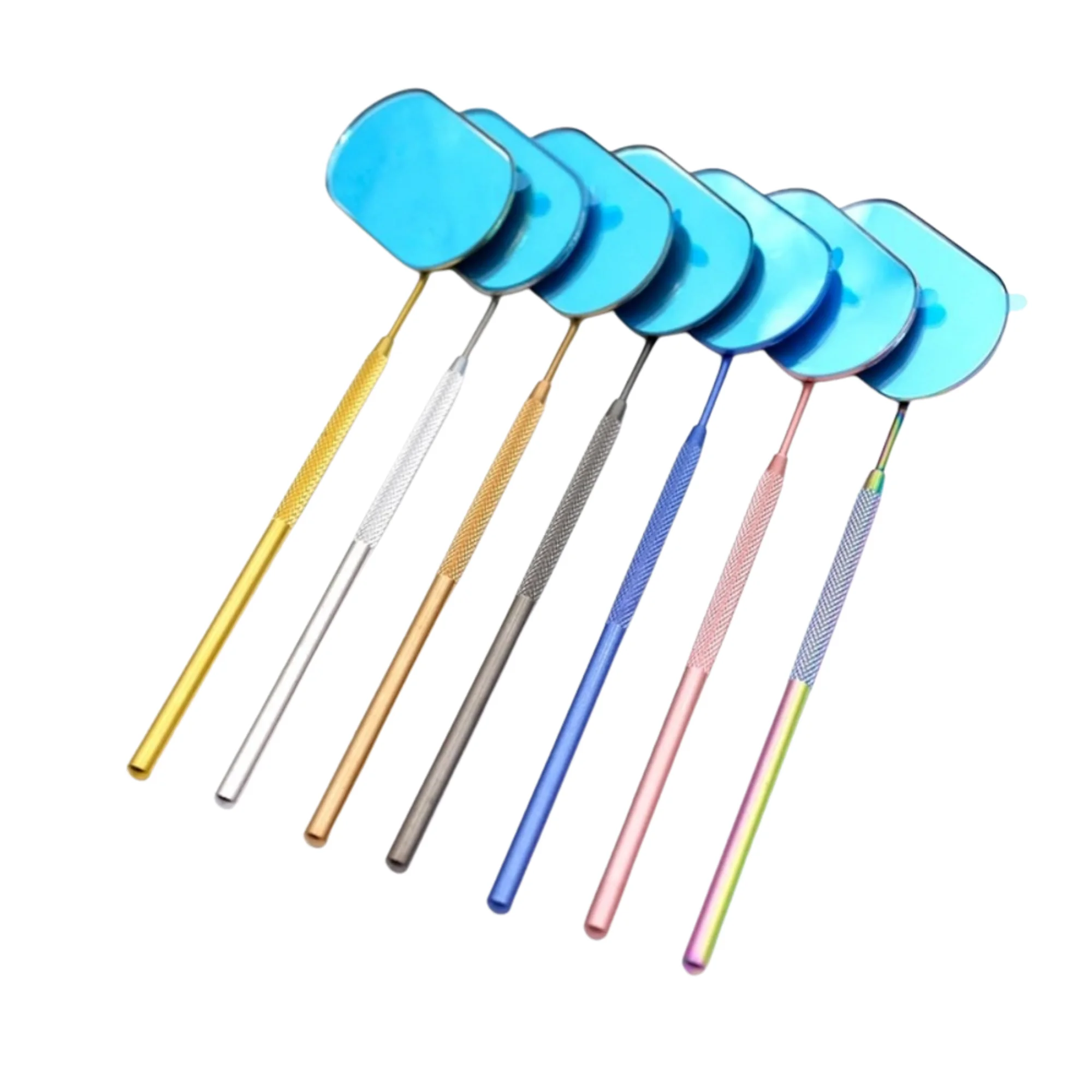 Professional Personalized Eyelash Extension Mirror Lighted Stainless Steel 3X Magnification Comfortable Handle Custom Logo