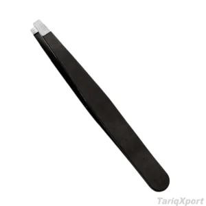 Factory Wholesale Professional Durable Stainless Steel Eyebrow Tweezers Set Custom Logo Modern Eyebrow Shaping Flat Slanted