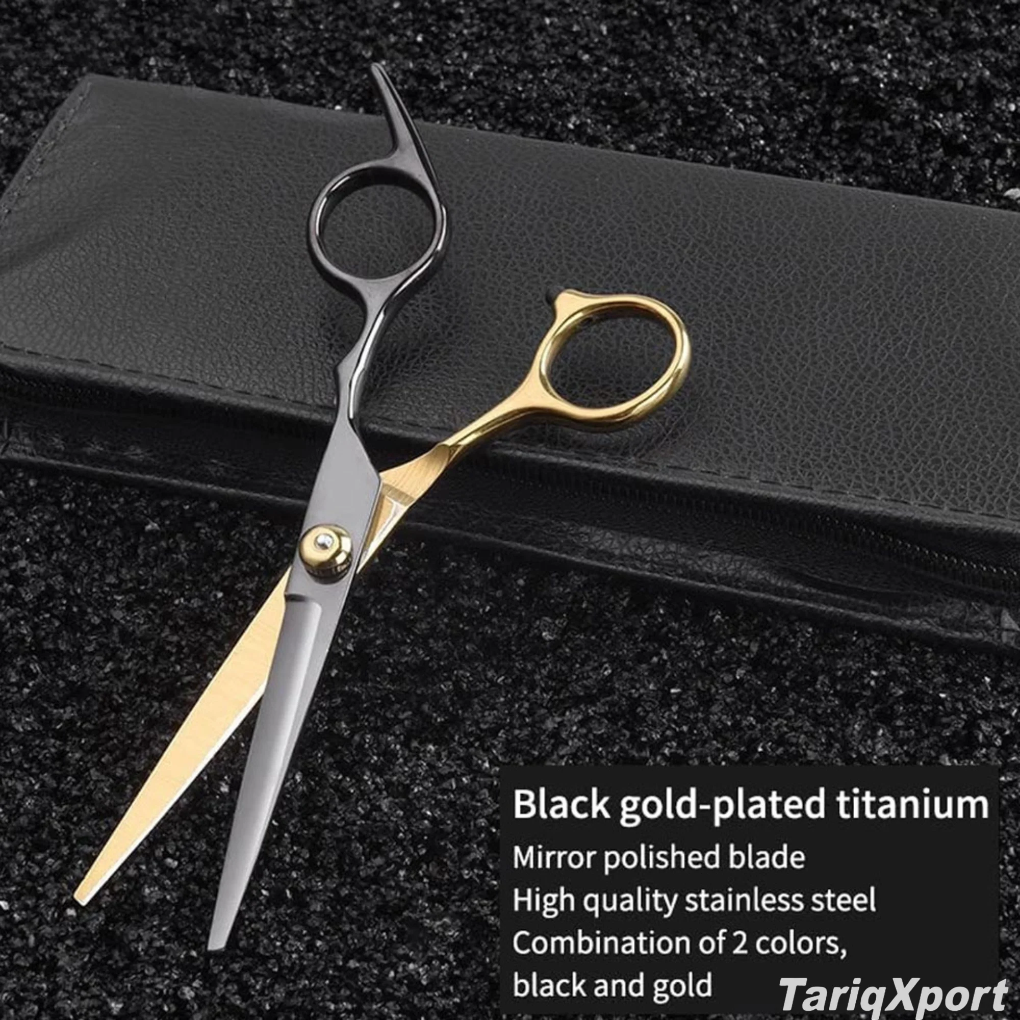 Professional Hairdressing Scissors Stainless Steel Blade Sharp Tip Long Handle Right Handed For Salon Use - Image 3