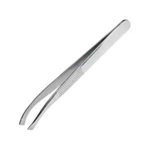 Professional Custom Label Stainless Steel Eyebrow Tweezers Durable Brow Cutting Trimming Tweezers Slanted Tip Beauty Essentials