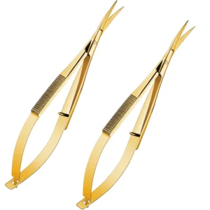 High Quality Customized Straight Eyebrow Scissors Pointed Tip Stainless Steel Comfortable Handle Eco-Friendly Reusable