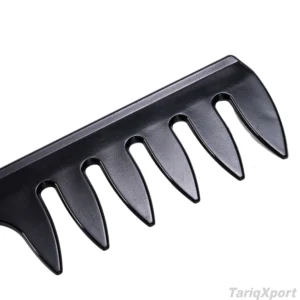 Wholesale Classic Fashion Stainless Steel Wear Black Large Toothed Afro Hair Comb Resistance Saw Cut Massage Eco-Friendly Salon