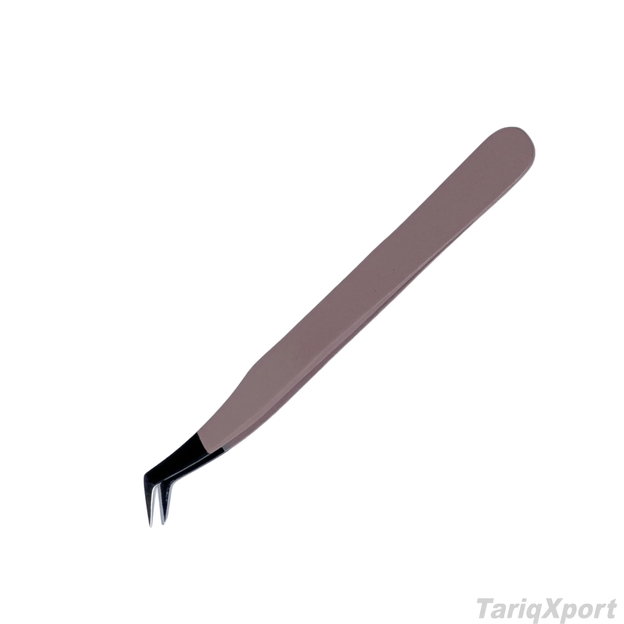 Professional Precision High Quality Anti-Slip Eyelash Tweezers Stainless Steel Curved Tip 10mm Length Custom Logo for Lash - Image 6