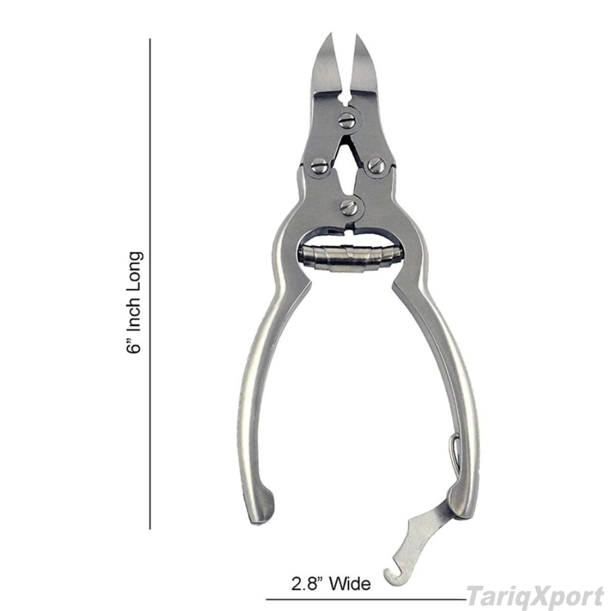 High Quality Professional Stainless Steel Curved Sharp Nail Cutter Trimmer Wide Jaw Opening Private Label Thick Mutated Toenail - Image 3