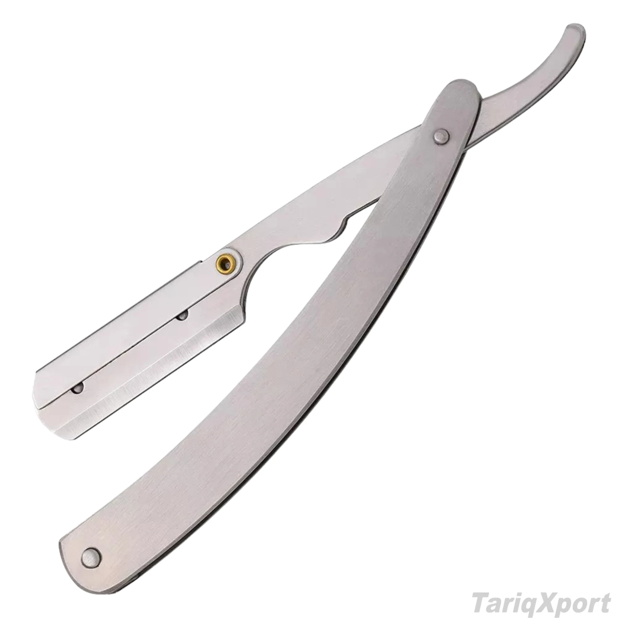 Premium Stainless Steel Barber Cut Throat Razor with Wood Steel Handle Face Body Use Single Blade Custom Colors Custom Logo OEM - Image 3