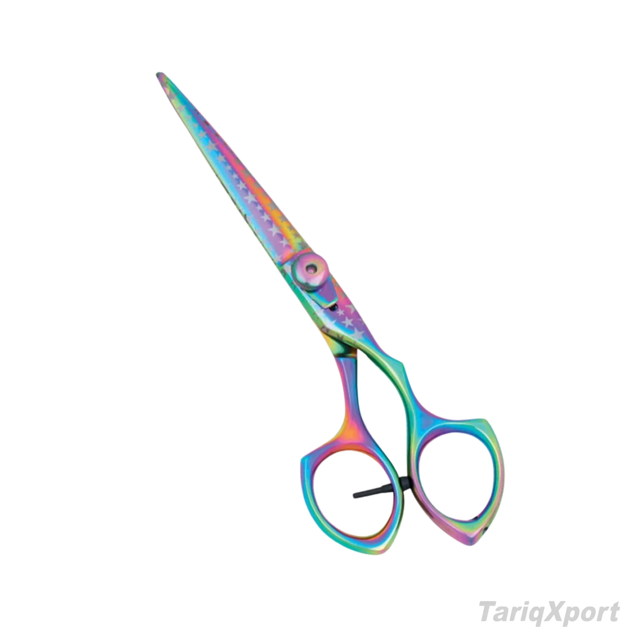 Professional Stainless Steel Sharp Foldable Lightweight Right-Handed Barber Hair Cutting Scissors 7 Inches Multi Coated Design - Image 5