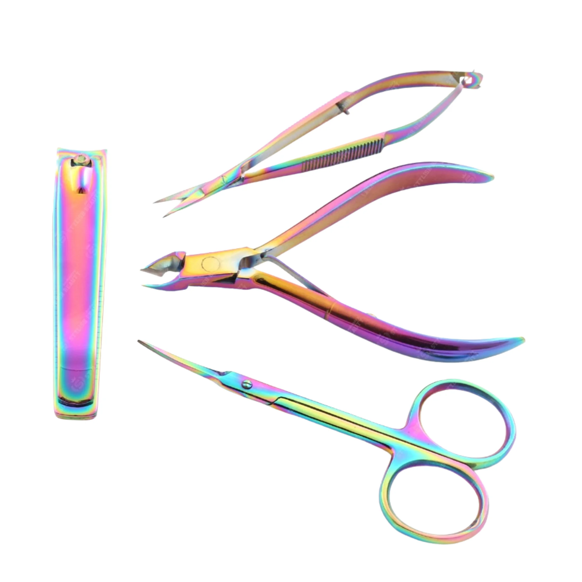 Stainless Steel Smooth Trimming Nail Clipper Portable Flat Beauty Scissor Sharp Fingernails Toenails Thick Nails Straight Feet