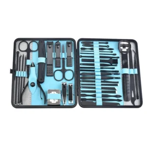 Professional Luxurious Manicure Pedicure Set 36 Pieces Stainless Steel Nail Care Kit Nail Clippers Cuticle Tools Hand Foot Care