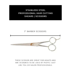 Professional 6 Inch Stainless Steel Foldable Lightweight Right-Handed Barber Hairdresser Scissors Sharp Straight Blade Thinning