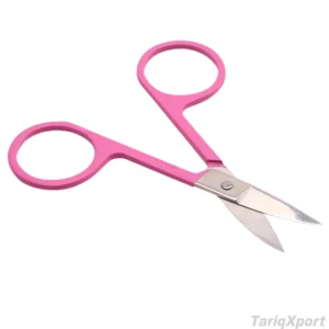 Professional Curved Stainless Steel Eyelash Scissors Sharp Blade Plastic Colored Cuticle Nail Art Beauty Grooming Tool