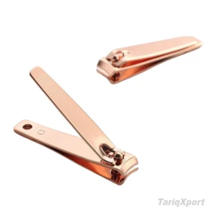 Custom Logo Stainless Steel Curved Nail Cutter Clipper with Sharp Blade Wide Jaw Opening Portable Design for Finger & Toe Nails