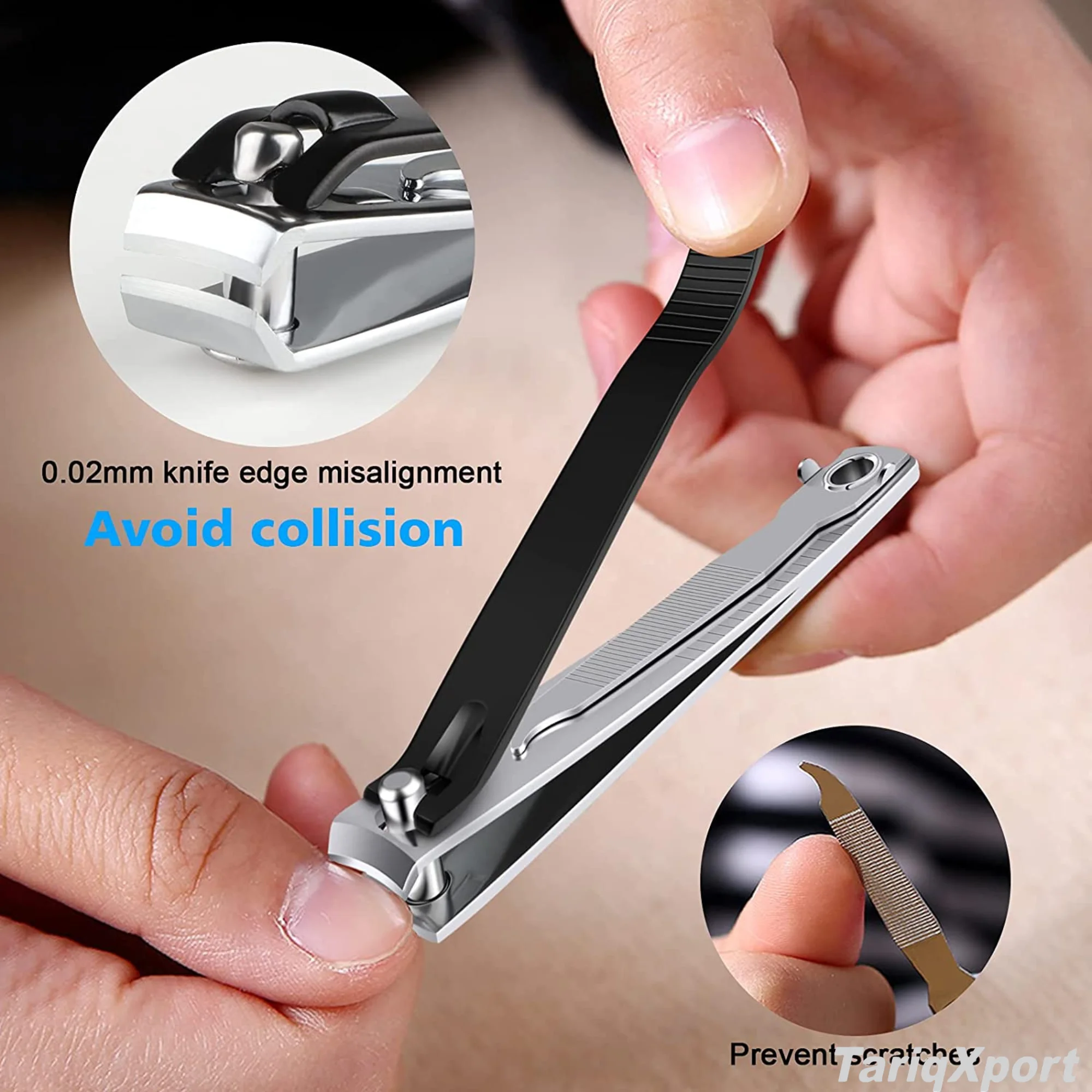 Stainless Steel Professional Nail Clipper 15mm Jaw Opening Curved Sharp Blade Durable Finger Nail Cutter for Adults Luxury - Image 4