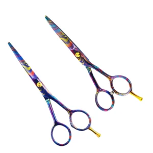 High Quality Professional Stainless Steel Multi Coated Barber Scissors Custom Logo for Hair Cutting Beauty Supply Scissors