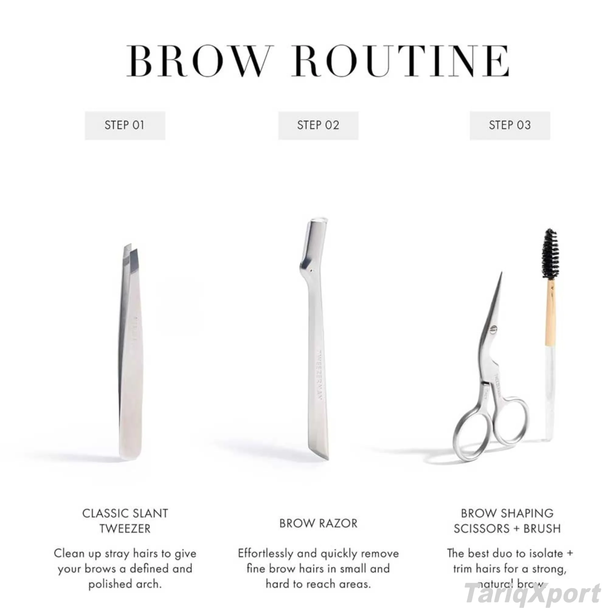 TariqXport Stainless Steel Eyebrow Scissors Pointed Tip-Anti-static Comfortable Handle Reusable Eco-Friendly Scissors - Image 4