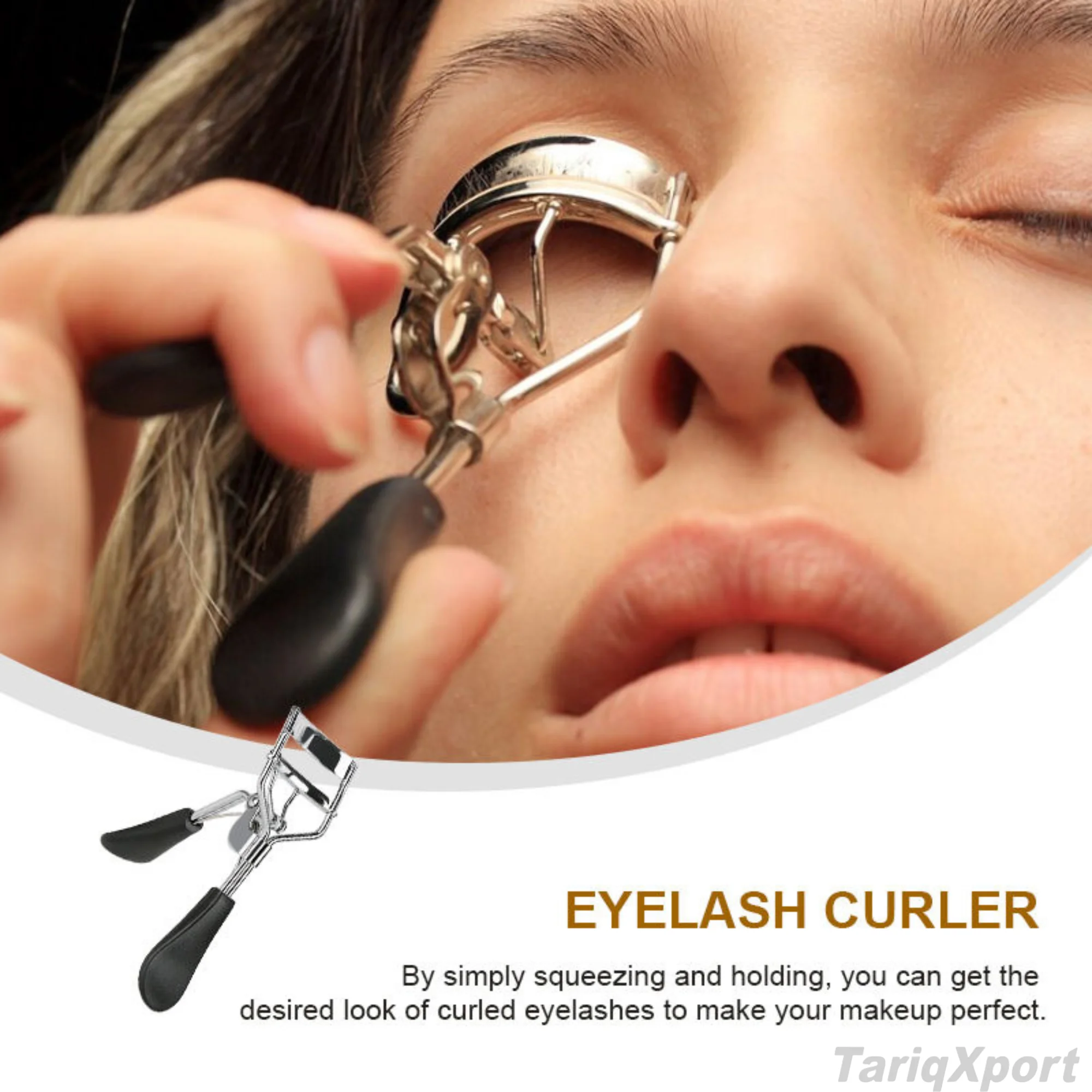 Good Stocks Makeup Tool Wide Opening Stainless Steel Eyelash Curler Lash Curler for All Eye Shapes - Image 3