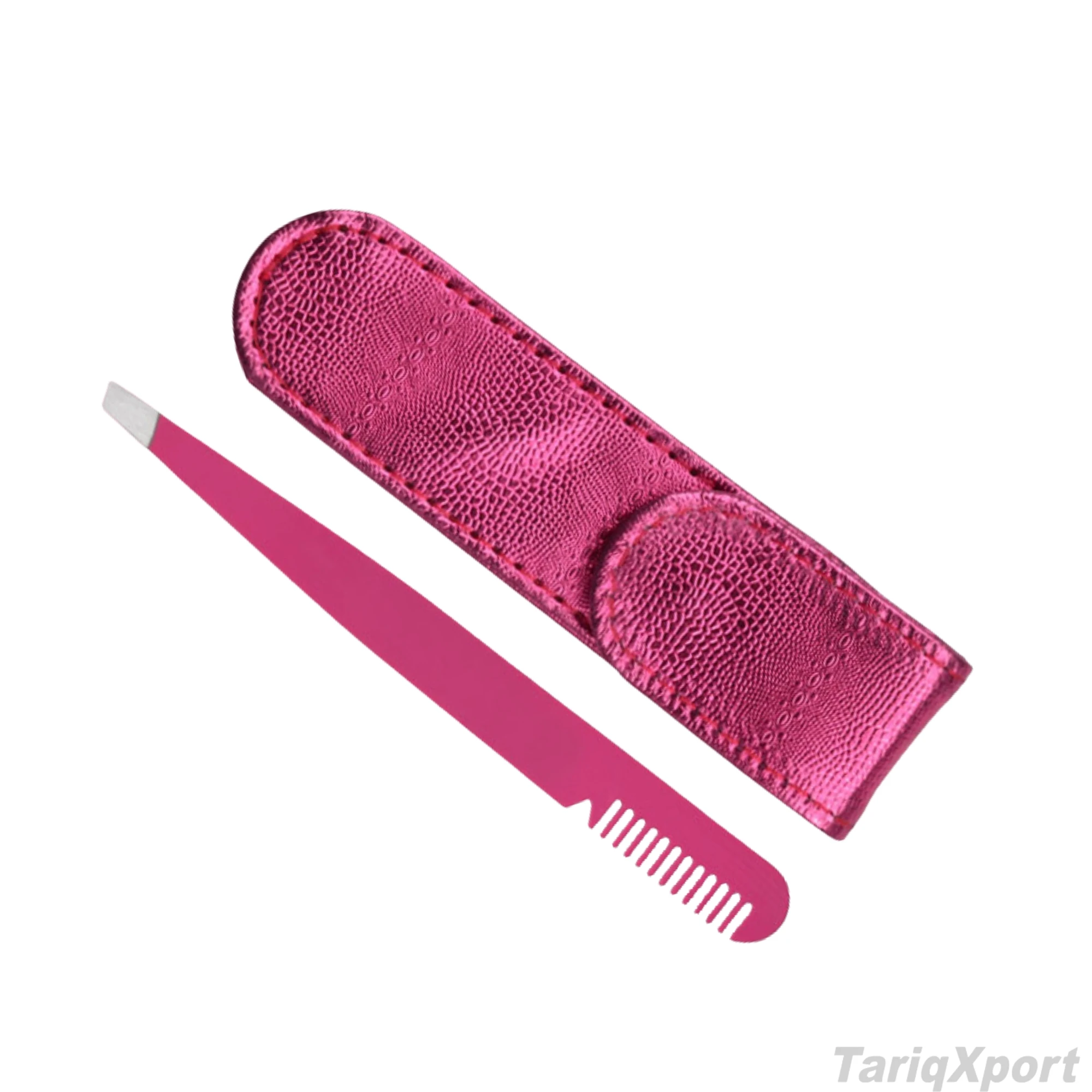 Wholesale Stainless Steel Eyelash Extension Tweezers Private Label Eyebrow Tweezers Slanted Tip Makeup Tool - Image 6