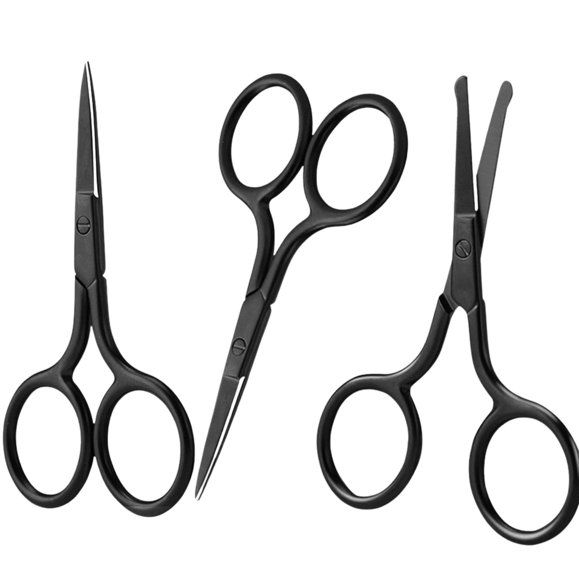 Professional Beauty Stainless Steel Eyebrow Scissors Custom Logo Comfortable Handle Right-Handed Design-Straight Blade Sharp