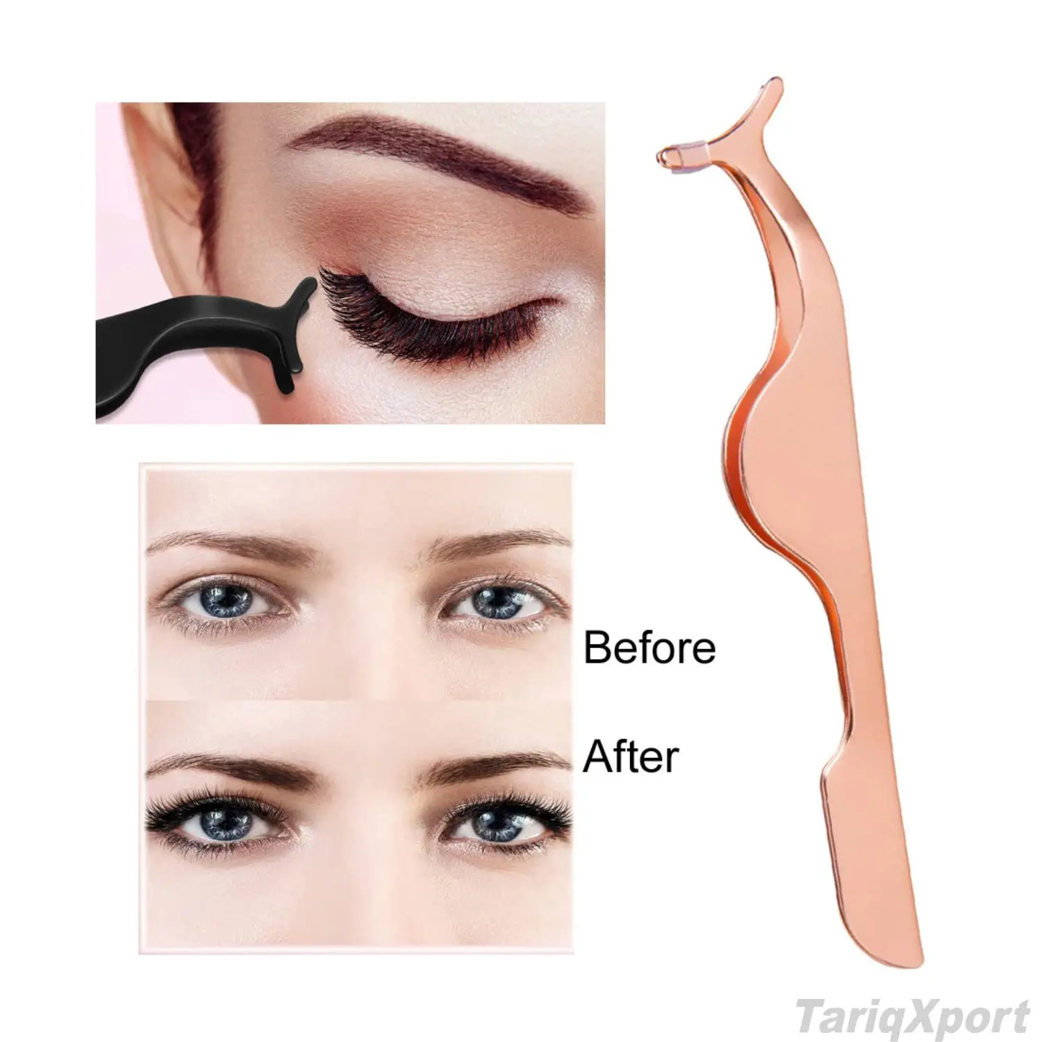 Customized Logo Professional Stainless Steel Lash Extension Applicators Comfortable Handle Eyelashes Applying Salon Use - Image 4
