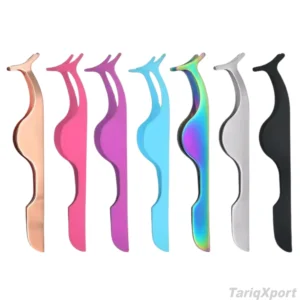 Wholesale Professional Stainless Steel Eyelash Applicator Manicure Custom Logo Precision Durable Salon Use Beauty Care Tools