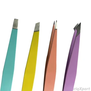 Professional High Quality Colorful Rust-free Stainless Steel Pointed Tip Reusable Eyebrow Eyelash Volume Lash Tweezers