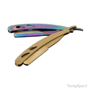 Top Selling Professional High Quality Barber Straight Razor Stainless Steel Blade Custom Colors Unique Features Body Face Use