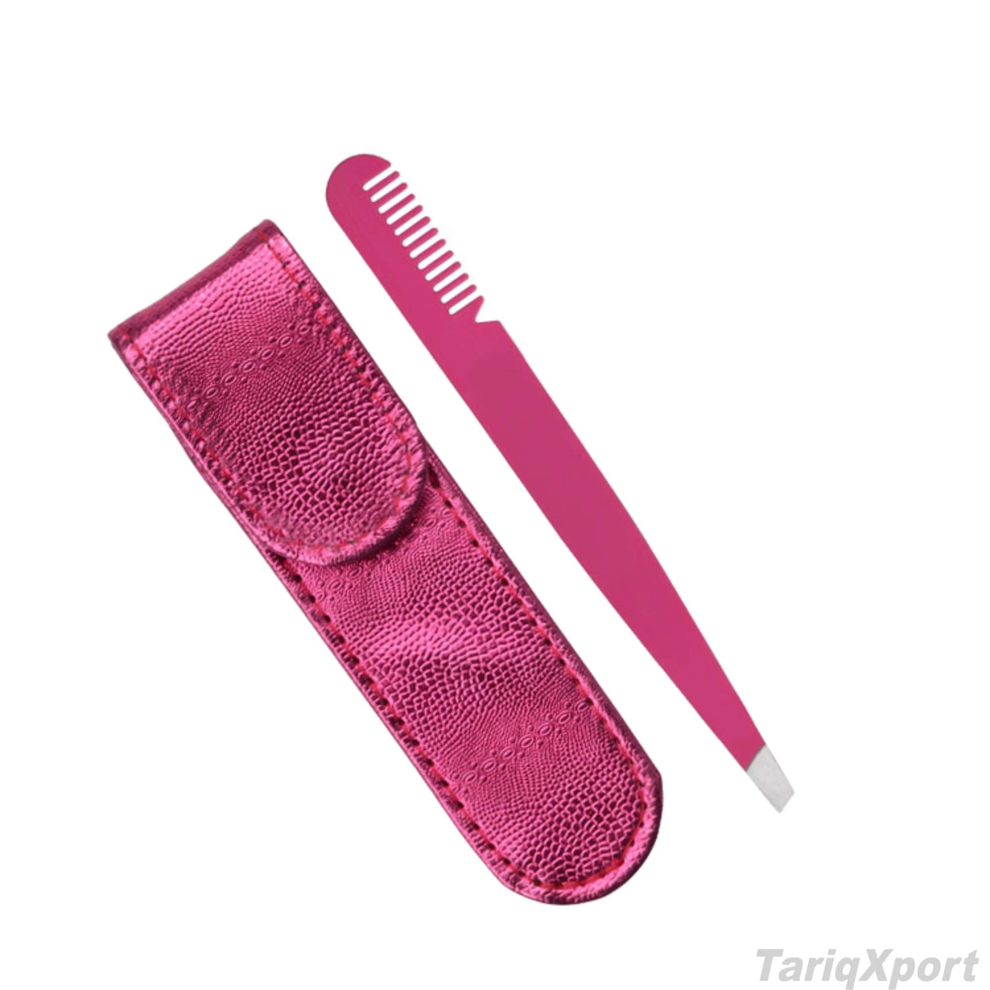 Wholesale Stainless Steel Eyelash Extension Tweezers Private Label Eyebrow Tweezers Slanted Tip Makeup Tool - Image 4