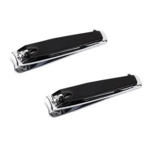 Stainless Steel Professional Nail Clipper 15mm Jaw Opening Curved Sharp Blade Durable Finger Nail Cutter for Adults Luxury
