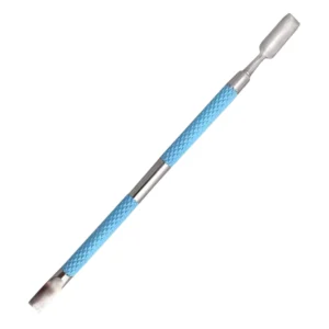 Professional High Quality Lightweight Double-Use Reusable Square Cuticle Nail Pusher Stainless Steel Manicure Care Tool